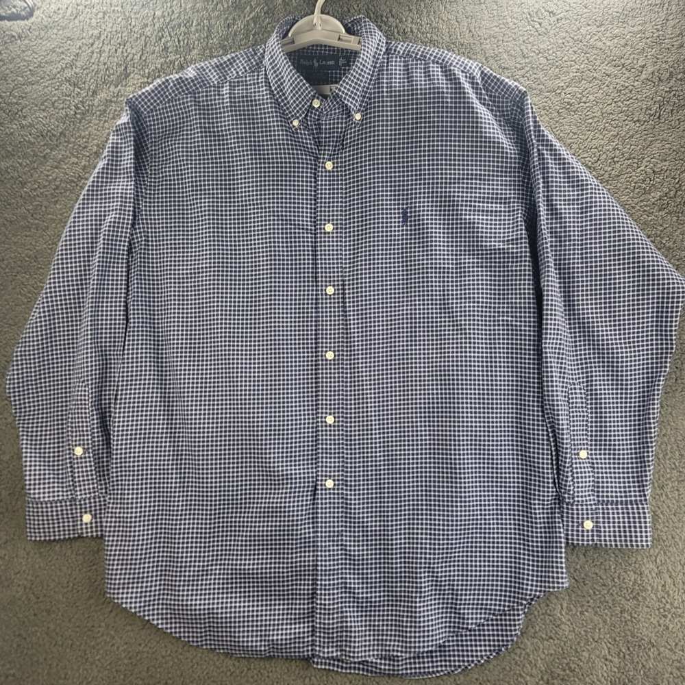Polo by Ralph Lauren Navy Gingham Button Down Shirt